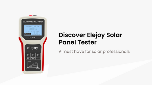 Discover the Elejoy Solar Panel Tester: A Must-Have for Solar Professionals