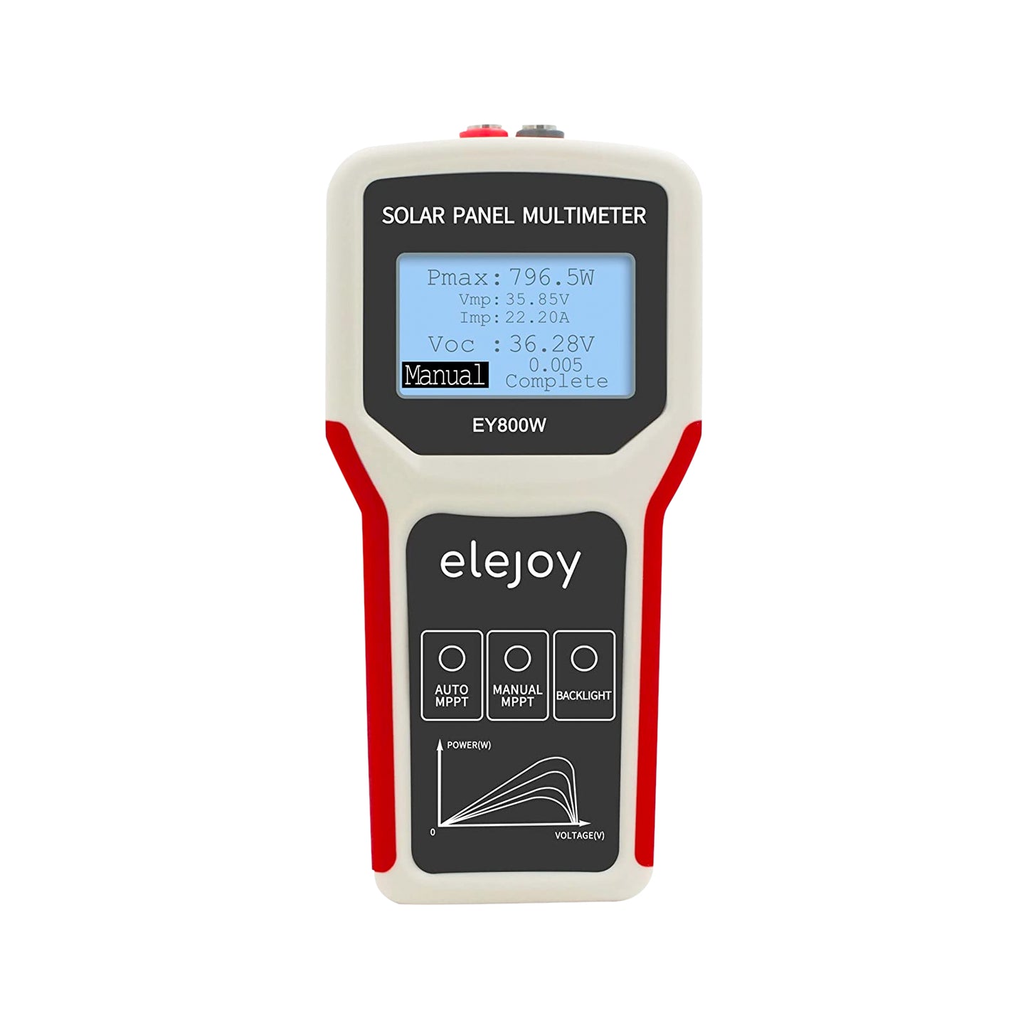 Solar Panel Tester (800W)- Measure MPPT Power Output Rating, Open Circuit Voltage Smart Tester | Digital Monitor | Solar Panel Multimeter