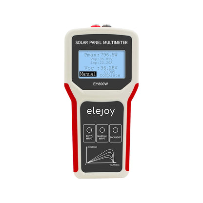 Solar Panel Tester (800W)- Measure MPPT Power Output Rating, Open Circuit Voltage Smart Tester | Digital Monitor | Solar Panel Multimeter