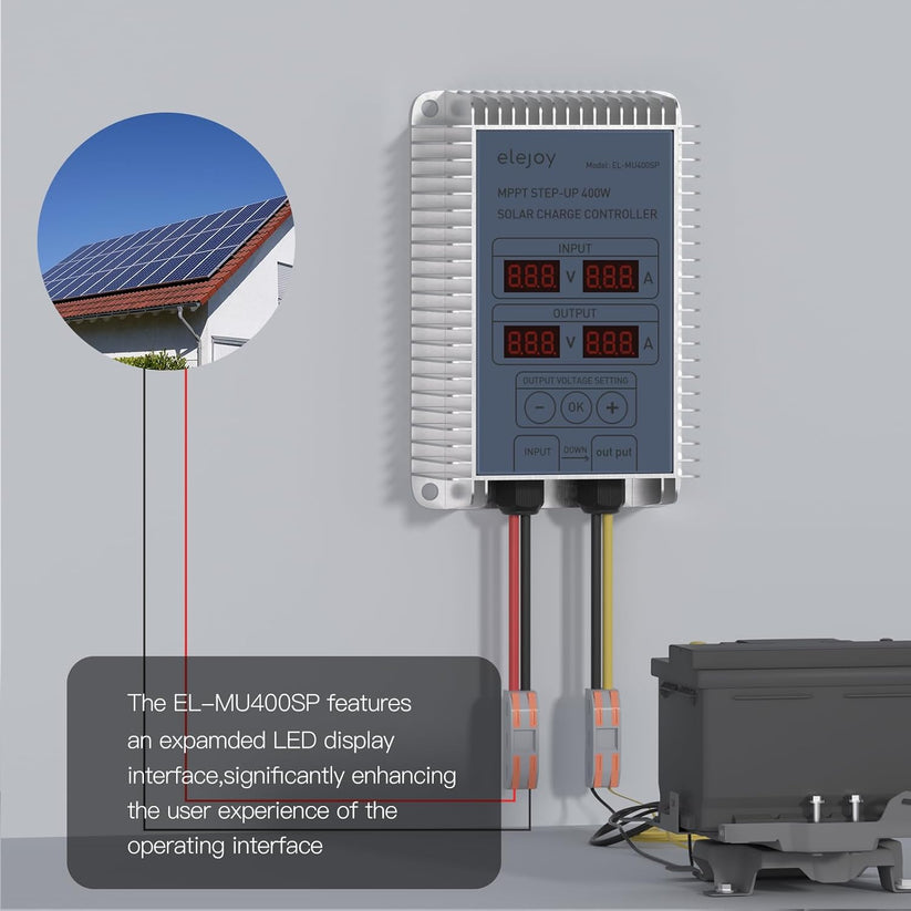 Elejoy Solar Controller MPPT Solar Charge Controller - Step Up – elejoy