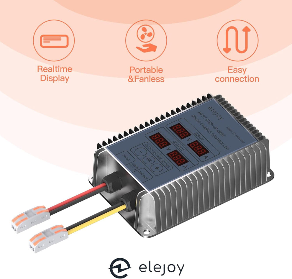 Elejoy Solar Controller MPPT Solar Charge Controller - Step Up – elejoy