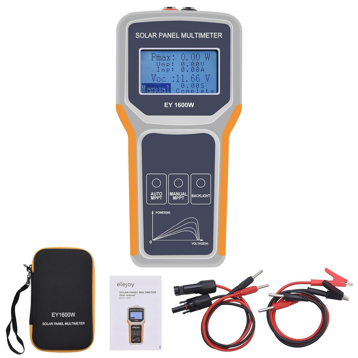 Solar Panel Tester (1600W)- Measure MPPT Power Output Rating, Open Cir ...