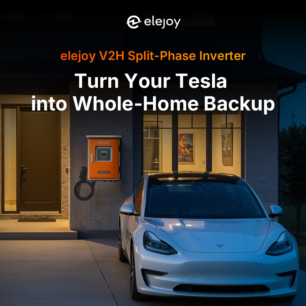 Pre-order Now | elejoy V2H, Turn Your Tesla into a Home Power Backup