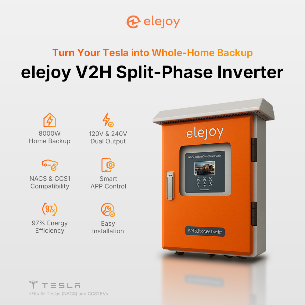 Pre-order Now | elejoy V2H, Turn Your Tesla into a Home Power Backup