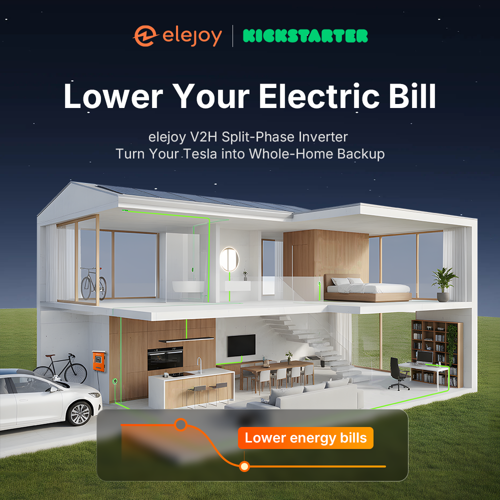 Pre-order Now | elejoy V2H, Turn Your Tesla into a Home Power Backup