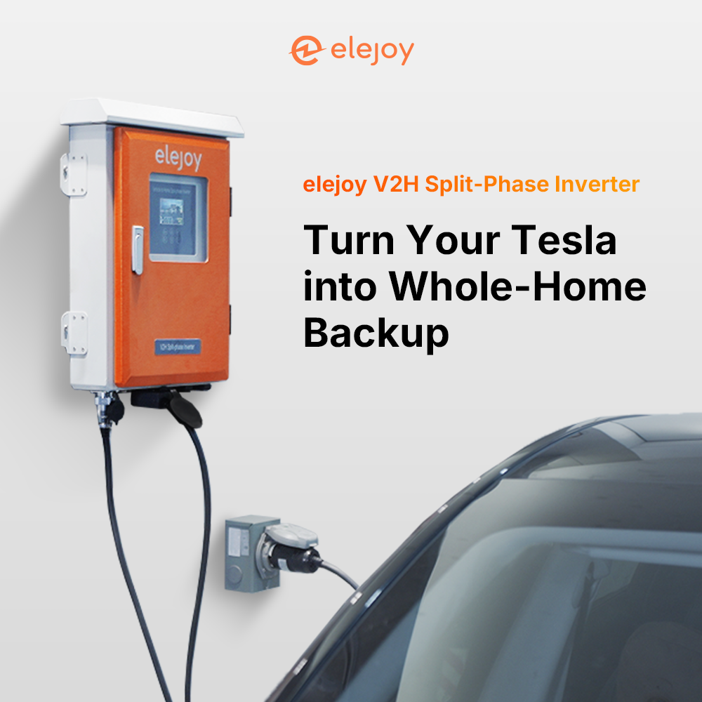 Pre-order Now | elejoy V2H, Turn Your Tesla into a Home Power Backup