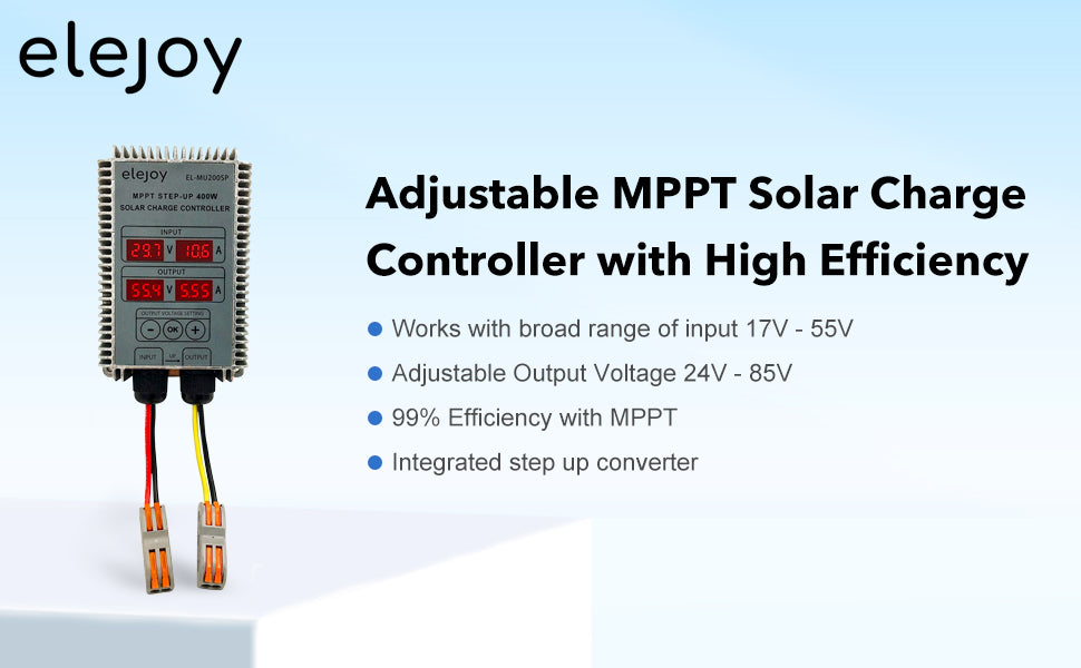 Elejoy Solar Controller MPPT Solar Charge Controller - Step Up – elejoy